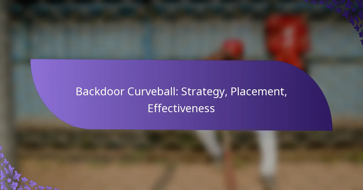 Backdoor Curveball: Strategy, Placement, Effectiveness