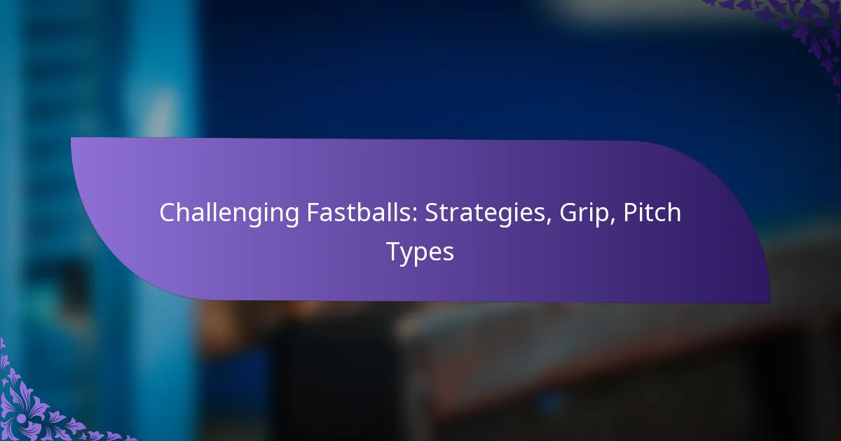 Challenging Fastballs: Strategies, Grip, Pitch Types