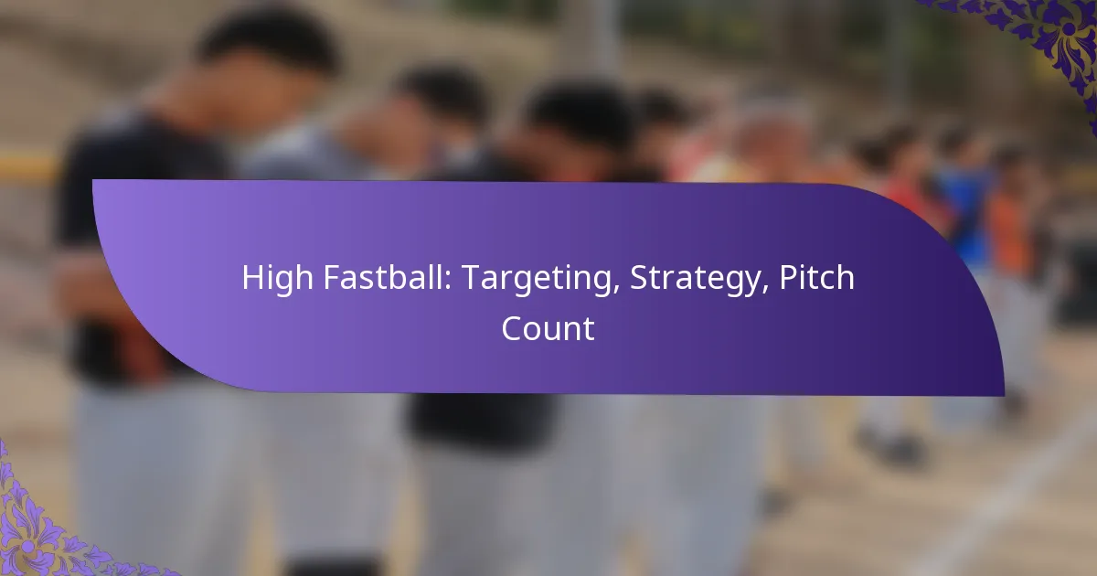 High Fastball: Targeting, Strategy, Pitch Count