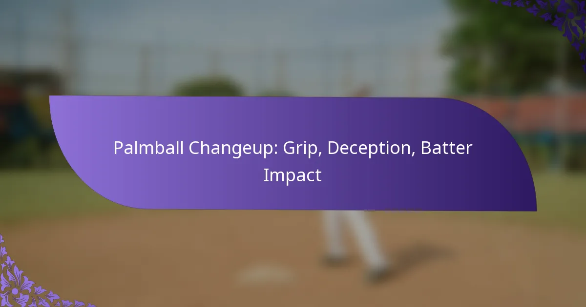 Palmball Changeup: Grip, Deception, Batter Impact