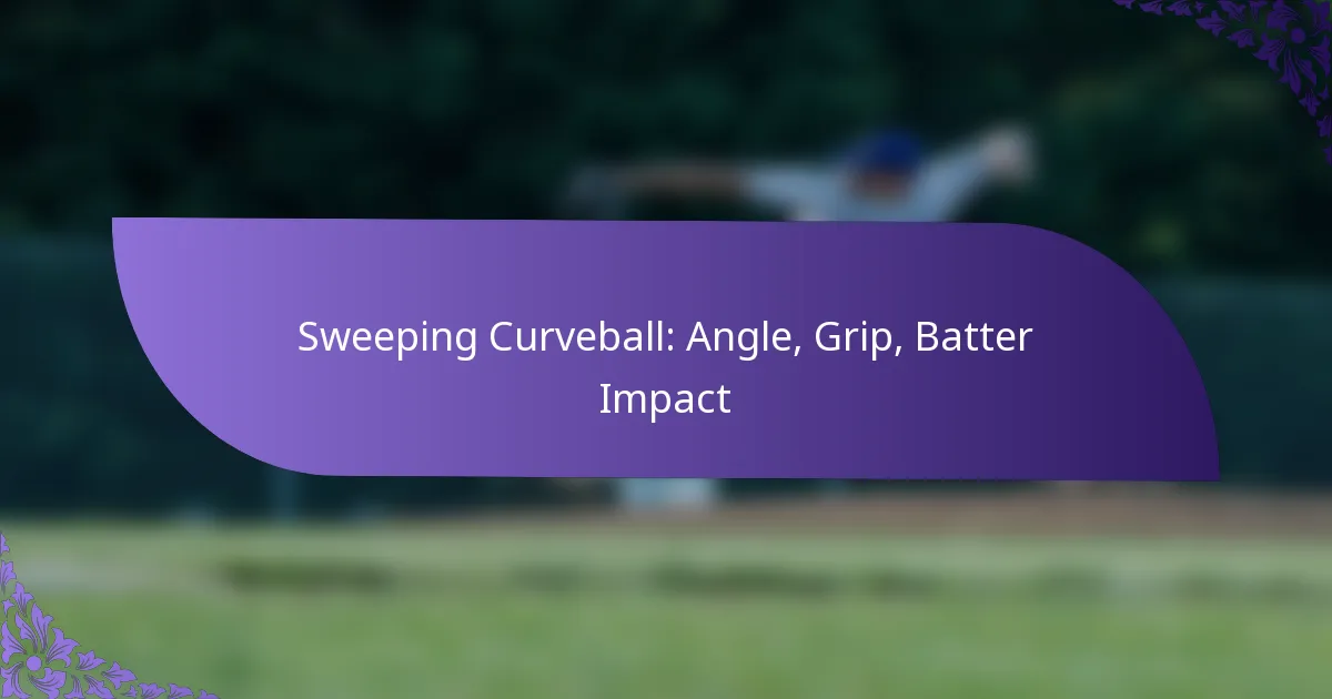 Sweeping Curveball: Angle, Grip, Batter Impact