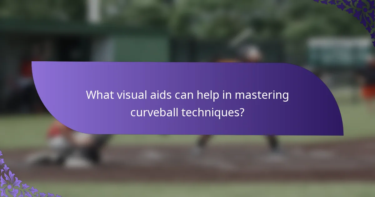 What visual aids can help in mastering curveball techniques?